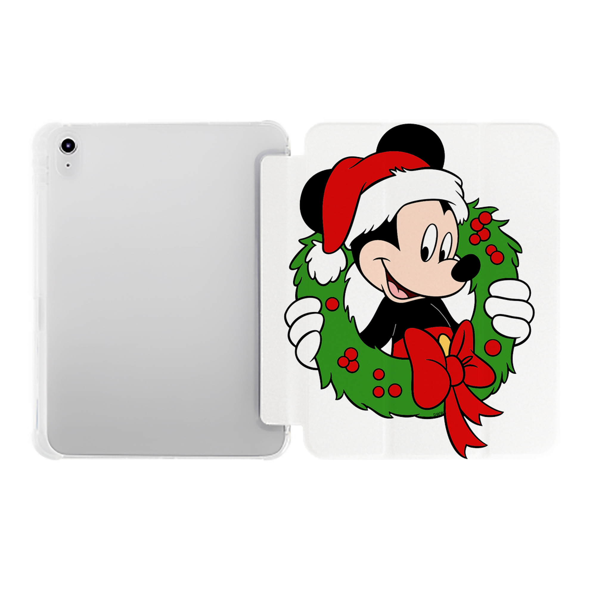 （画像用） ミッキーマウス Mickey Mouse IPad ケース ペン収納付き 三つ折りスタンド PUレザー×シリコン 対応機種9.5/10.5/10.9インチ